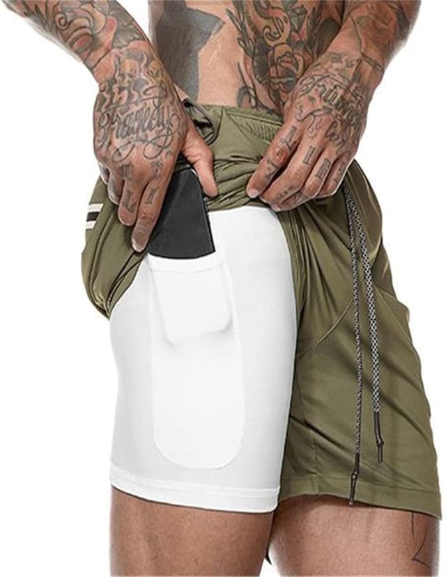 Detalle de Aisprts Pantaloncini Palestra Uomo Pantaloncini Running Estivi