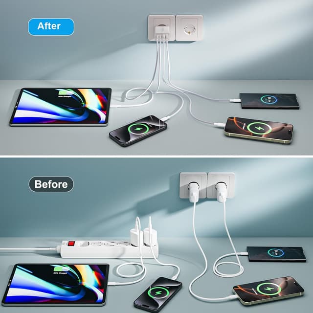 Thumbnail 3 de Mijun Chargeur USB C 40W 4 Ports