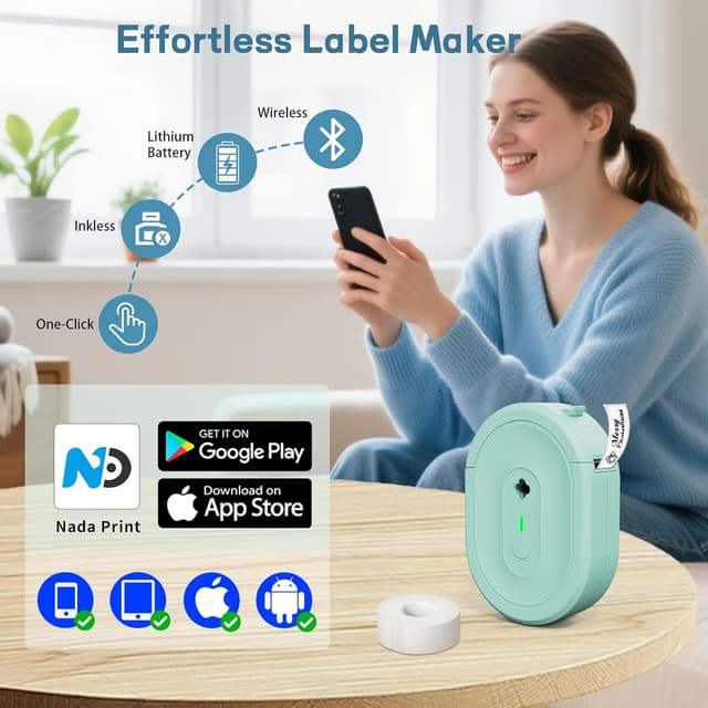 Detalle 2 de NADAIIN N12 Label Maker for Home Office