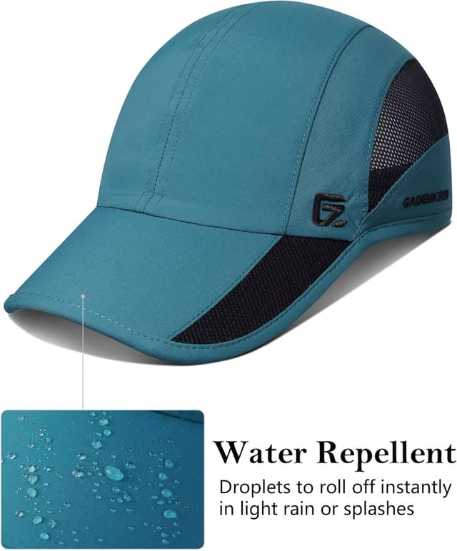 Detalle de GADIEMKENSD Unstructured Quick-Dry Sports Cap – unisex Outdoor-Kappe mit UPF 50+