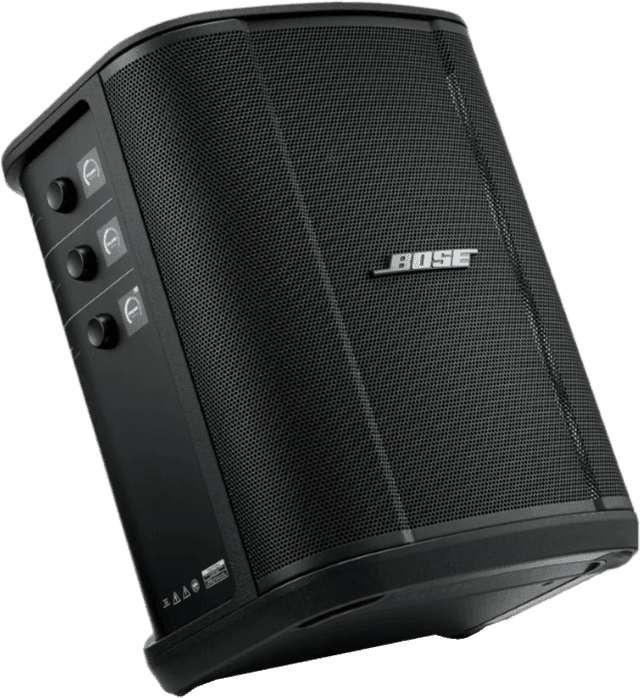 Detalle de Bose S1 Pro Plus Schwarz: mobiler PA-Lautsprecher für Musik, Mikrofon und mehr