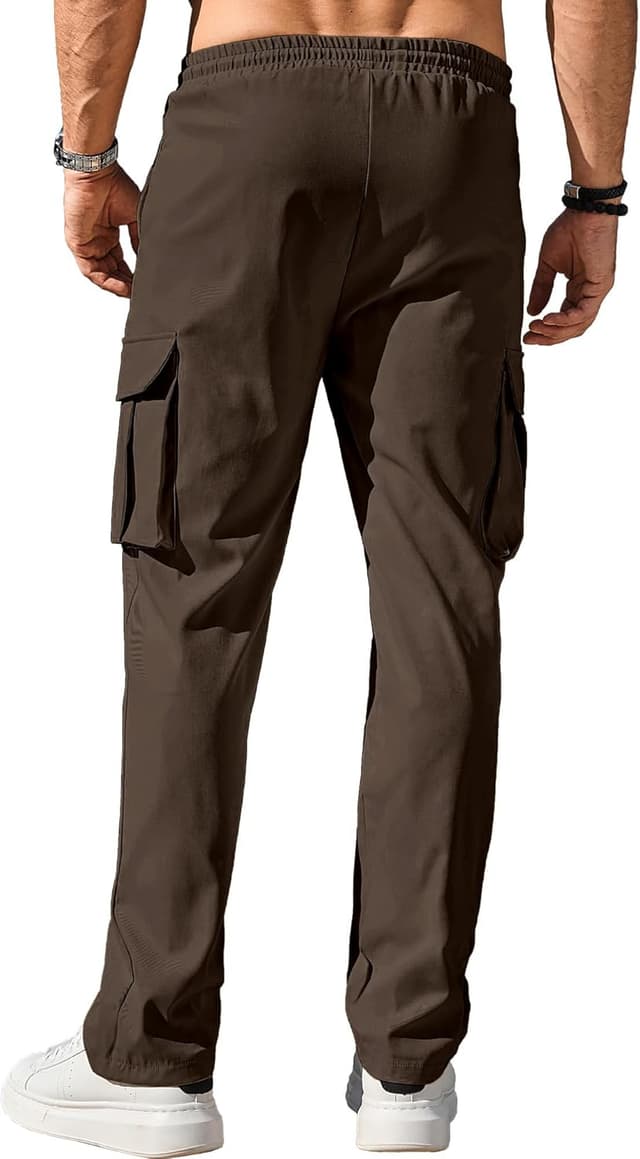 Thumbnail 4 de Comdecevis Men's Casual Cargo Pants stretch joggers