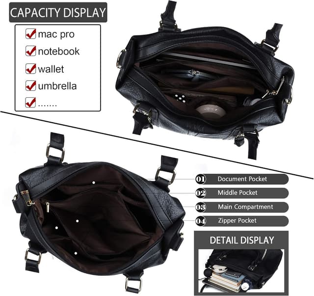 Detalle de Gladdon Hobo Bag Large Capacity 35cm