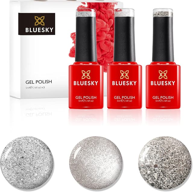 Detalle 2 de Bluesky Gel Polish Hollywood Red 10 ml