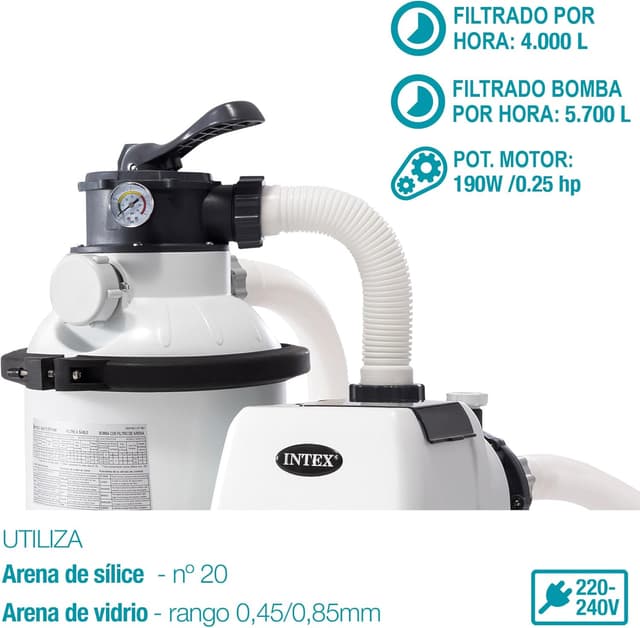 Thumbnail 3 de Intex 55225 depuradora Krystal Clear 5700 L/h