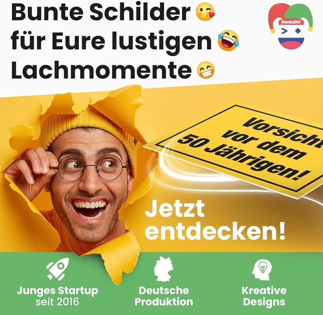 Thumbnail 6 de DankeDir Schild 50 Geburtstag Humor 30x20 cm