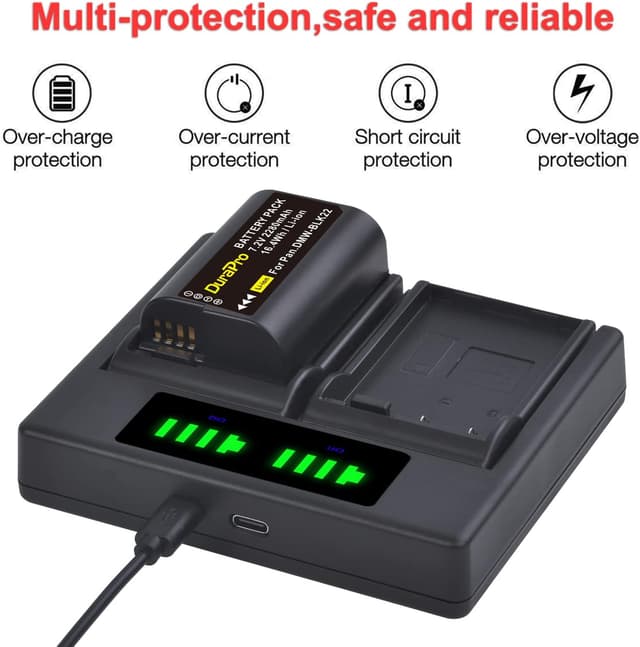 Detalle 2 de DuraPro DMW-BLK22 Akku 2280 mAh für Panasonic