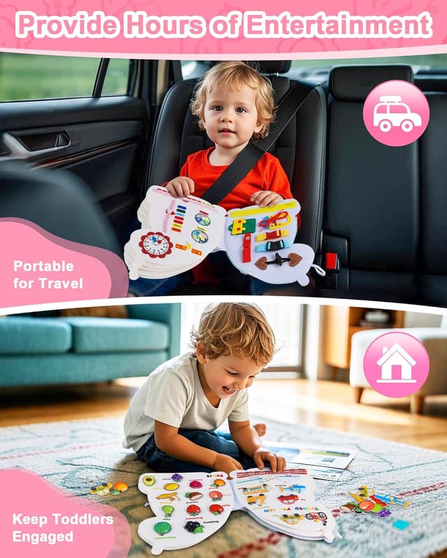 Thumbnail 6 de Heypappy Busy Board 12 in 1 Montessori