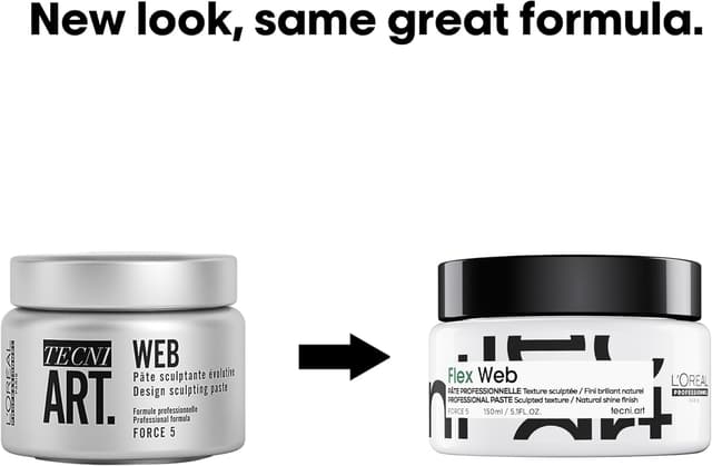 Detalle de L’Oréal Professionnel Tecni.Art Web Pasta Modellante Tenuta Extra-Forte Effetto Naturale e Brillante da 100 ml