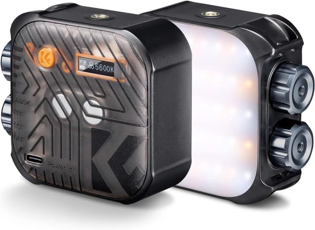 Detalle de K&F CONCEPT Magnetic Camera Light 2000mAh