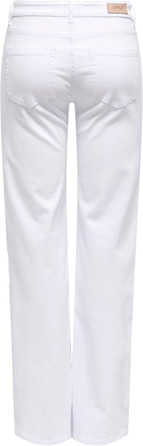 Detalle de ONLY Female Straight-Fit Jeans ONLBLUSH mit mittlerer Taille – gerade geschnittene Jeans aus Bio-Baumwolle