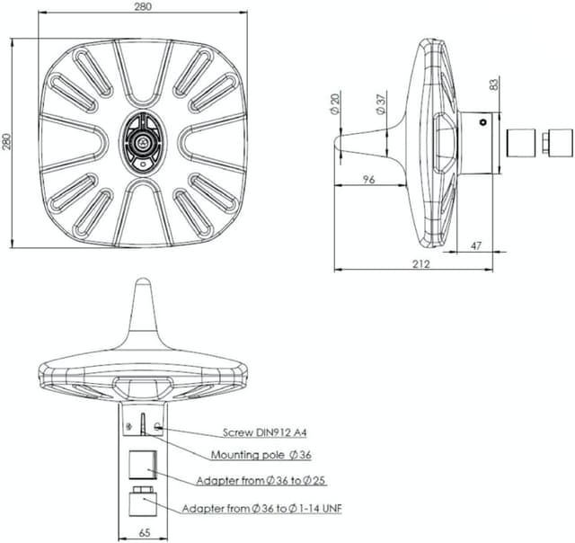 Thumbnail 1 de 2J Blugy Antena TV Omnidireccional 10 m