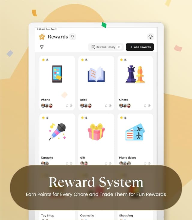 Detalle de Cozyla Mate Digital Calendar+ 2 (32") smart wall touchscreen calendar with chore chart, UK adapter