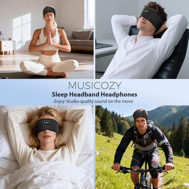 Thumbnail 5 de MUSICOZY Sleep Headphones 14H wireless headband