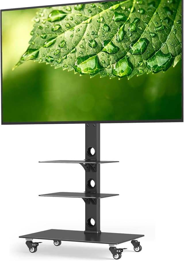 Detalle de BONTEC TV-Ständer mit Rollen 30–70 Zoll