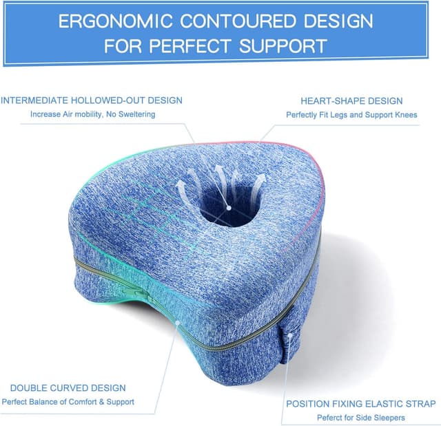 Detalle 2 de BEAUTRIP Leg Pillow memory foam knee pillow