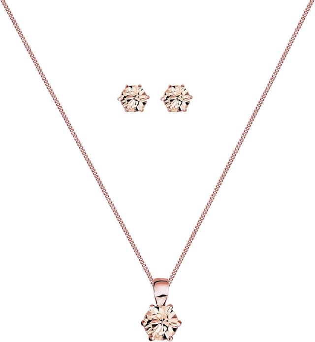 Detalle 2 de Elli Schmuckset Rosé Silber 925