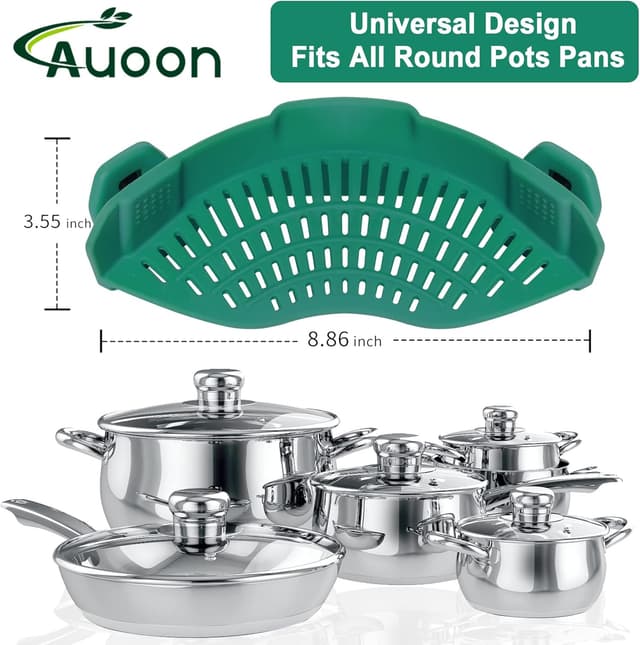 Thumbnail 1 de AUOON Clip On Strainer pasta strainer 230°C