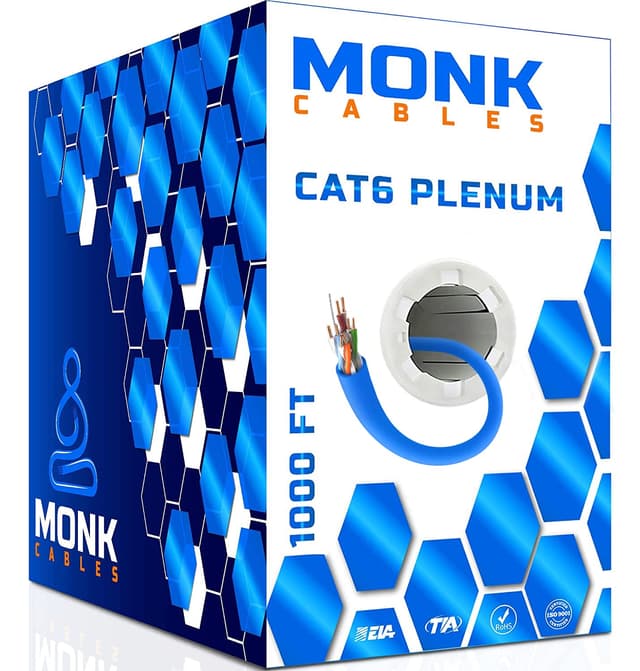 Imagen de MONK CABLES CAT6 Plenum 1000ft UTP 📡 en OfertitasTOP