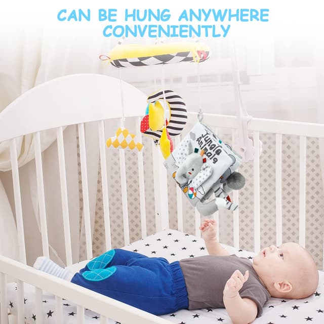 Detalle de Vicloon Stoffbuch für Babys, 0 bis 12 Monate