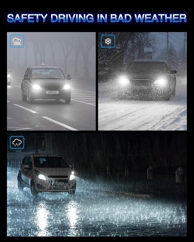 Thumbnail 5 de Marsauto 9005 8000LM 6000K LED Bulbs for Fog Lights