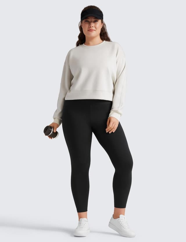 Detalle de CRZ YOGA Butterluxe ghetta a vita alta 7/8 da yoga e lounge da donna (63 cm)