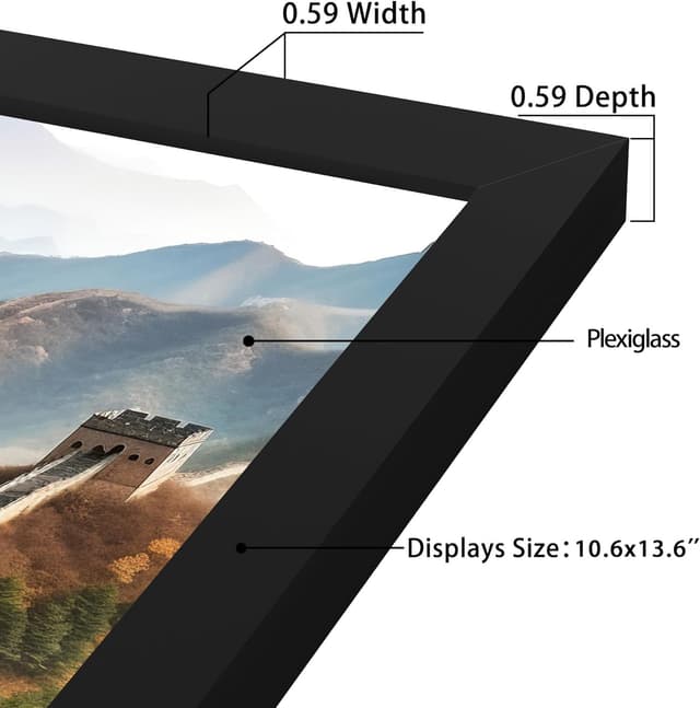 Detalle de Picrit 11x14 Picture Frame Black