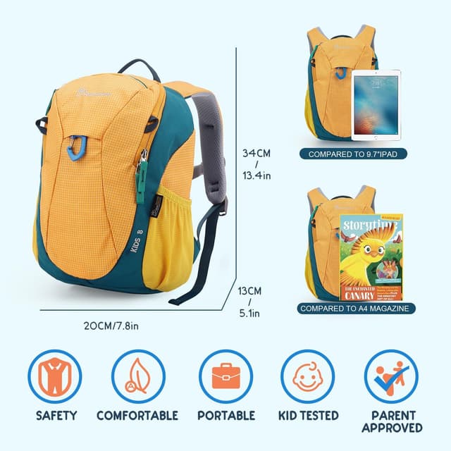 Detalle 2 de MOUNTAINTOP Kinderrucksack 8 l 0,35 kg