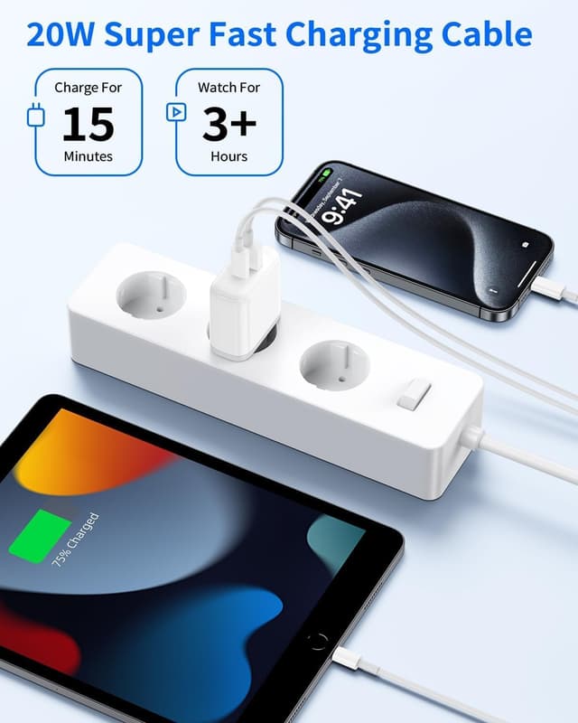 Thumbnail 5 de 2Pack USB C Ladegerät 20W Adapter Netzteil