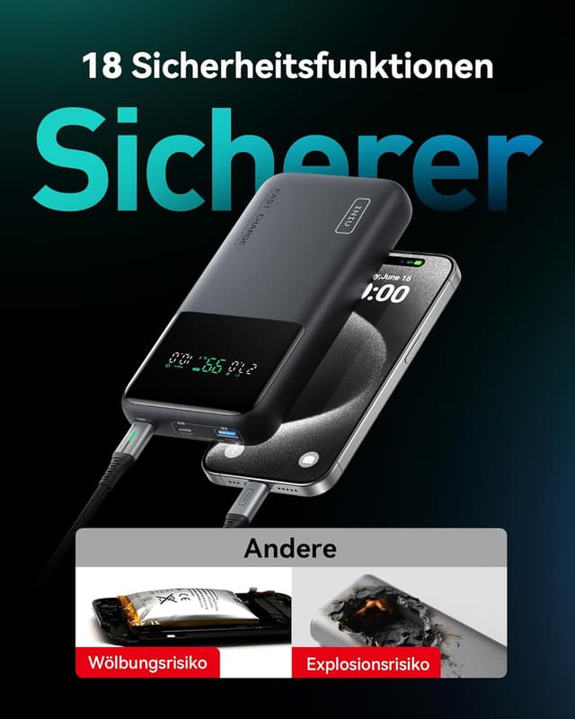 Detalle 2 de INIU Laptop Power Bank 27000mAh 140W PD3.0