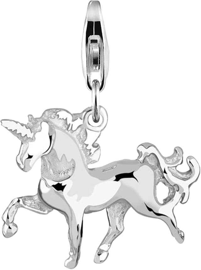 Detalle 2 de Nenalina 713132-000 : pendentif charme licorne en argent Sterling 925 avec mousqueton