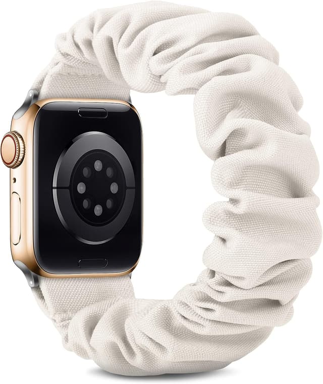 Detalle 2 de DigiHero compatible Apple Watch scrunchie strap (soft printed elastic solo loop) for 38–46mm