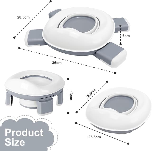 Thumbnail 6 de DEANIC 2-in-1 Travel Potty for Toddlers, 60 liners ๐ฝ