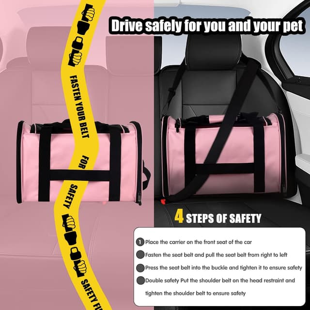 Thumbnail 6 de Cat Carrying Case 17x11x11 in Pink