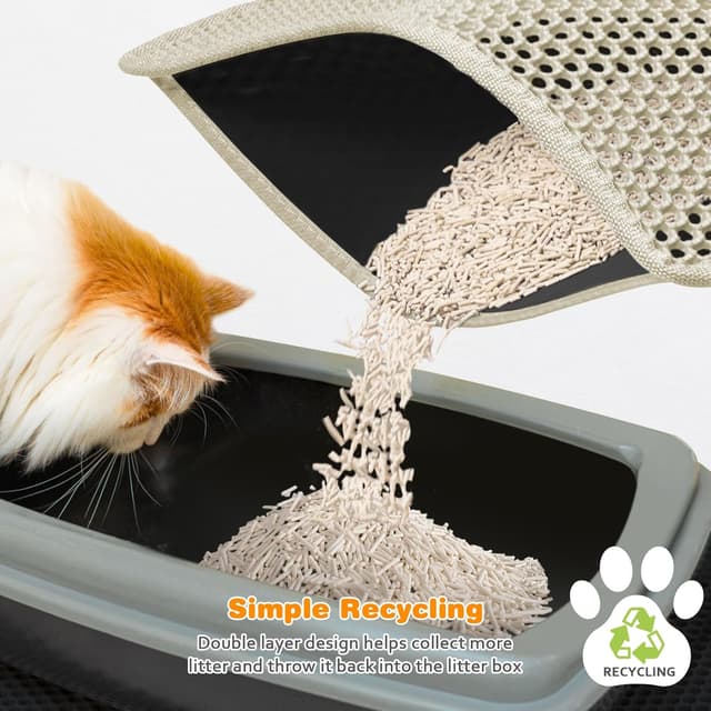 Thumbnail 6 de Blissstorm Katzenklo Matte „Matte 40x50 cm“ – doppellagige EVA-Katzenstreumatte gegen Nässe & Geruch