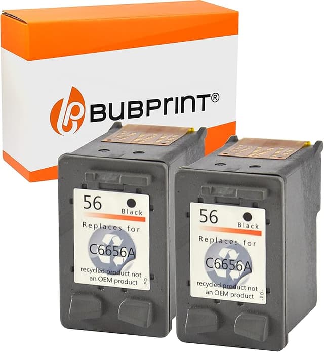 Imagen de Bubprint HP 56 Cartuchos de Tinta para DeskJet y OfficeJet 🖨️ en OfertitasTOP