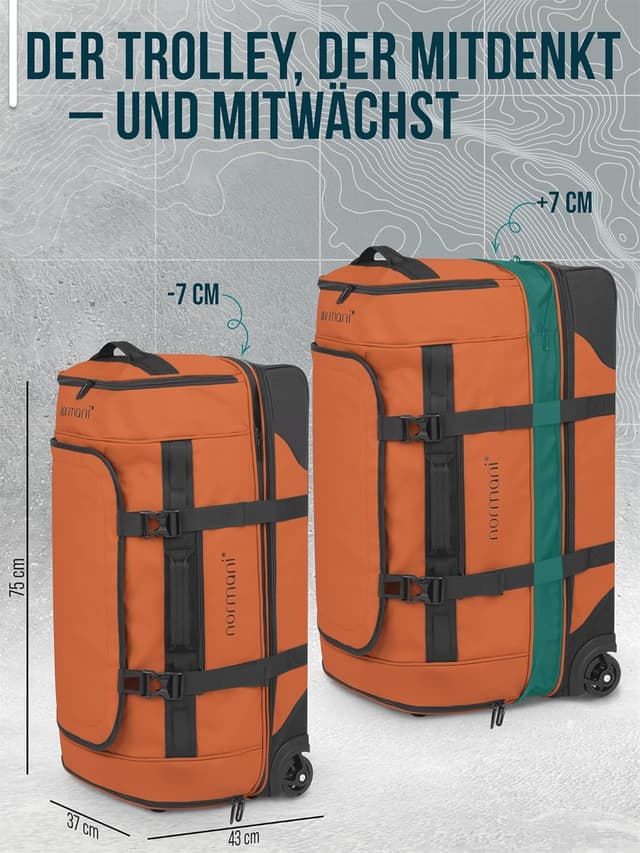 Detalle 2 de normani XXL Reisetasche 120 l Trolley