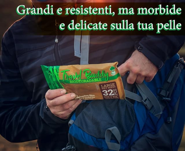 Detalle 2 de Travel Buddy salviettine umidificate 20x30