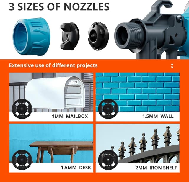 Detalle 2 de TILSWALL Pistola pintura eléctrica 0,7 kg