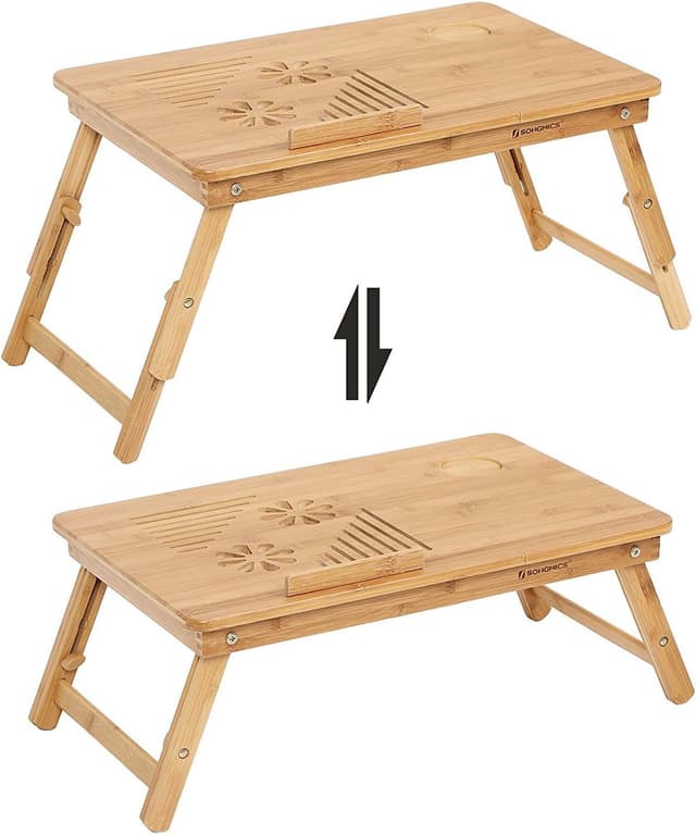 Detalle 1 de Laptoptisch LLD002 55 x 35 cm höhenverstellbar