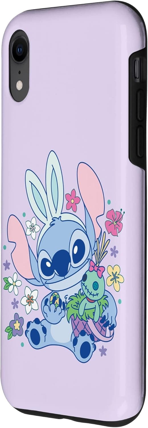 Detalle 2 de Custodia iPhone XR Lilo & Stitch coniglietto