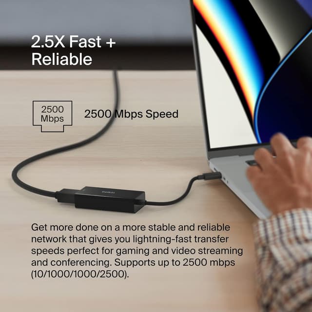 Detalle 2 de Belkin USB Type-C to 2.5 Gb Ethernet Adapter