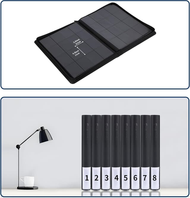 Detalle de Snewkcdy Snekdy Premium Trading Card Binder (1024 Pockets) with PU Leather-Style Waterproof Cover