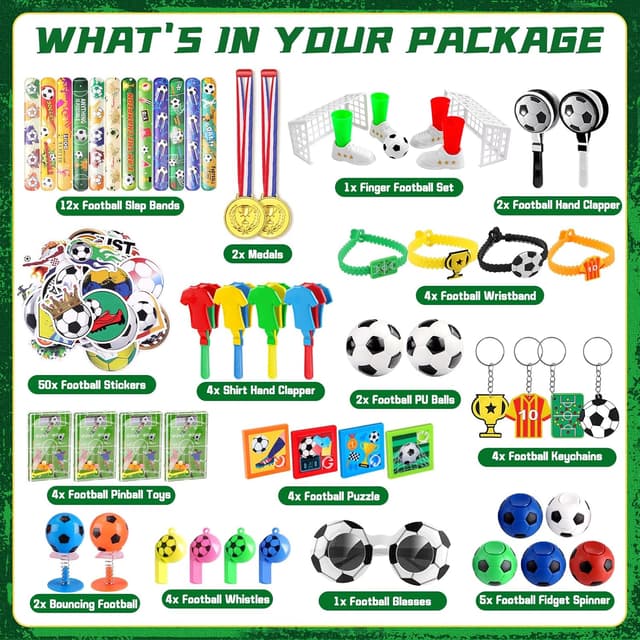 Thumbnail 6 de nicknack 102PCS Piñata fútbol cumpleaños