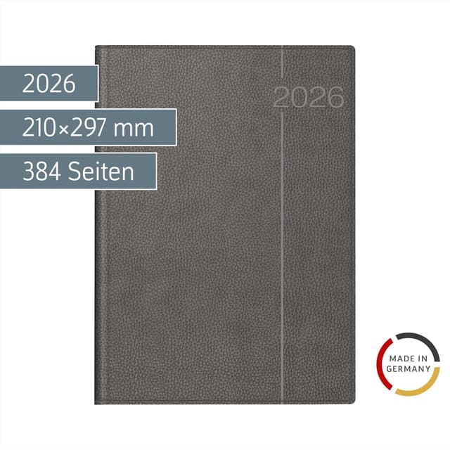 Detalle 2 de rido/idé Buchkalender Mod. Conform '26 A4 grau