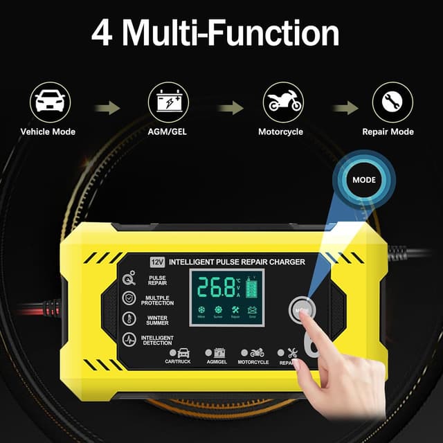 Thumbnail 1 de YOYOPOW Caricabatterie 12V 6A per auto e moto