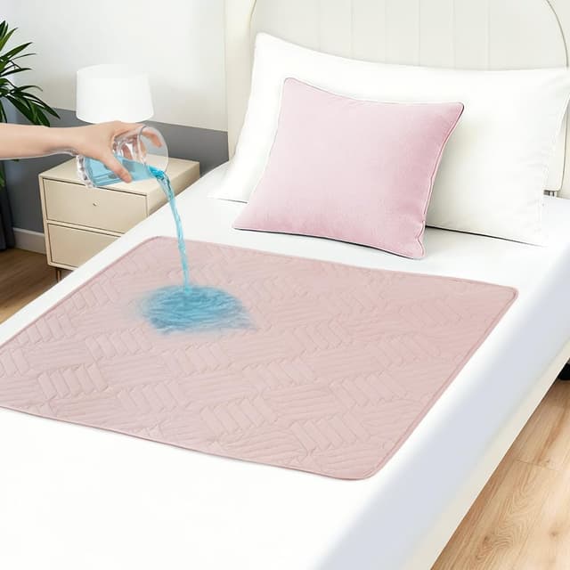 Detalle de DUJUIKE coprimaterasso impermeabile 90×135 cm antiscivolo (rosa)