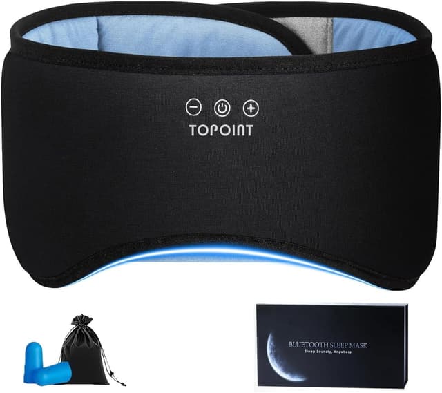 Detalle de TOPOINT Sleep Mask Headphones Bluetooth 5.4