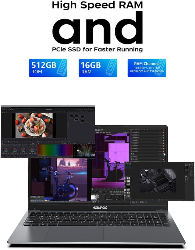 Thumbnail 6 de Tivique 17.3-inch laptop with Ryzen 4300U