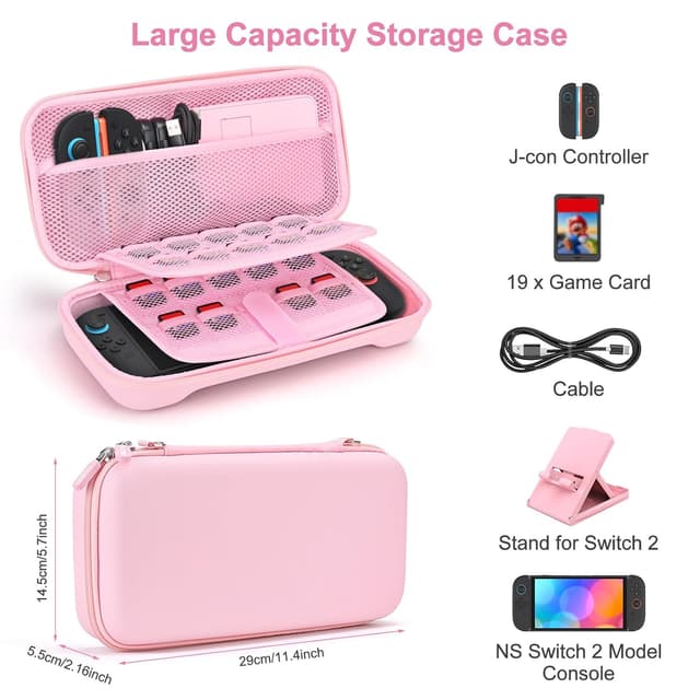 Detalle 2 de Younik Switch 2 Case 19‑slot carrying case